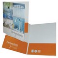 Large Square Corner Presentation Folder w/ 2 Pockets (9"x12")